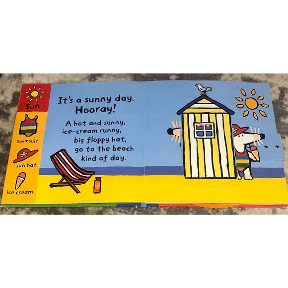 Random House Maisy's Wonderful Weather Book by Lucy Cousins -Interactive Book - Picture 2 of 3